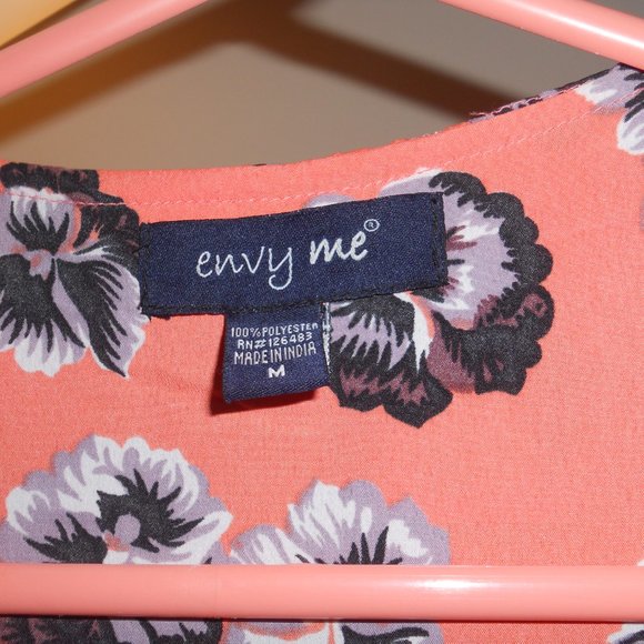 Women's 100% Polyester Pansy Robe (M) Size - Picture 3 of 10